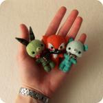 Bunny, Bear and Fox Brooch ..