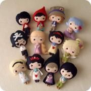 Fairy Tale Dolls pdf Patterns - You Choose Four