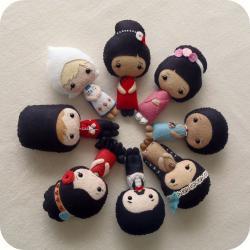 International Dolls pdf Patterns - You Choose Two